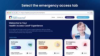 Emergency Access in HAC Portal | Health Access Card Demo screenshot 5