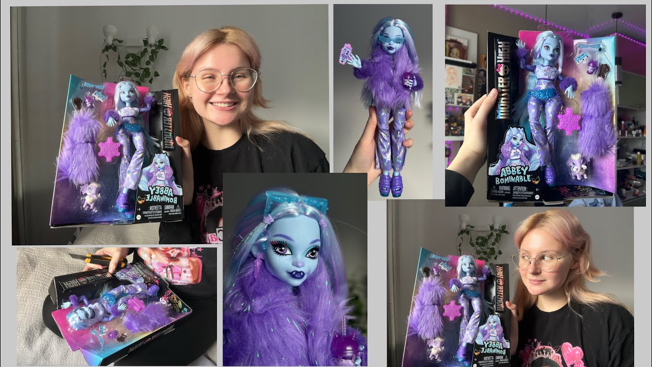 распаковка❄️ эбби боминэйбл 3 поколение//распаковка и обзор куклы монстр хай