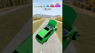 🚗 Small Car vs Giant Obstacle Challenge | Which Car Survives? #shorts #beamngdrive