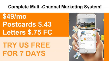 Save on Direct Mail. Send 1 postcard. How to build a postcard.