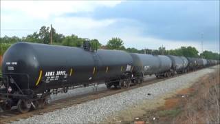 NS 65H Empty Ethanol Train w/ UP & BNSF Power in Waynesboro, GA 7/26/17
