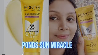 PONDS SIN MIRACLE PROTECT AND BRIGHT SPF 35 PA±+ NIACINAMIDE #ponds #makeup #summerbeauty