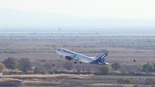 Προσγείωση-Απογείωση του νέου Airbus A320neo (SX-NEC) της Aegean Airlines στην Αλεξανδρούπολη! [4K]