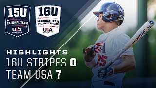 15U National Team 7, 16U Stripes 0 [Highlights]