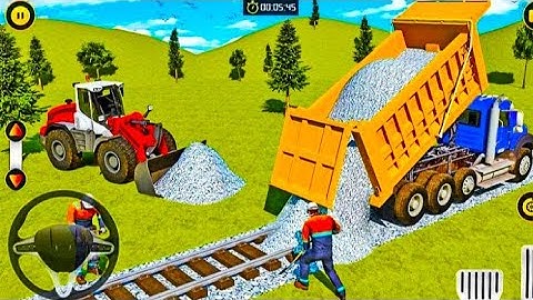 Train Track builder simulator -city construction jcb game 3d -Android gameplay#2