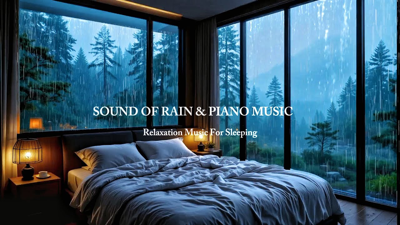 Cozy Rainy Night 🌧️ | Gentle Piano Music for Deep Sleep, Relaxation ...