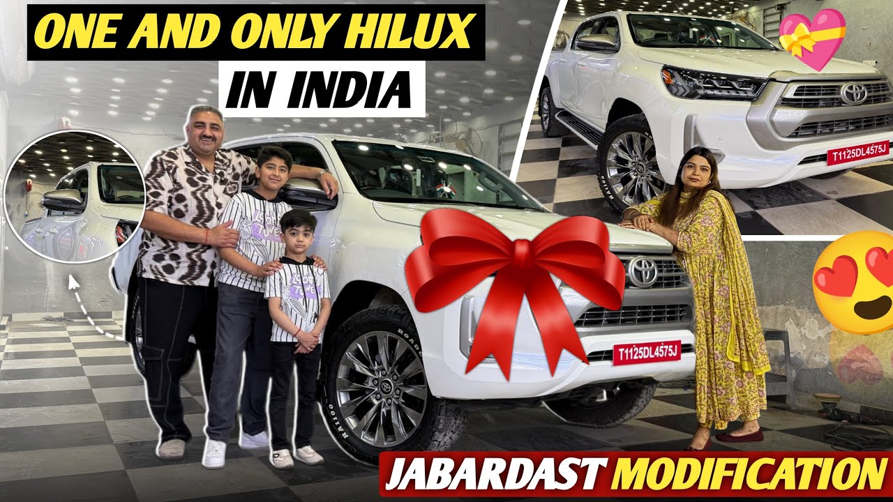One N Only Toyota HILUX In India 🇮🇳| Delivery Wali Feeling | Jabardast Modification #hilux #modified