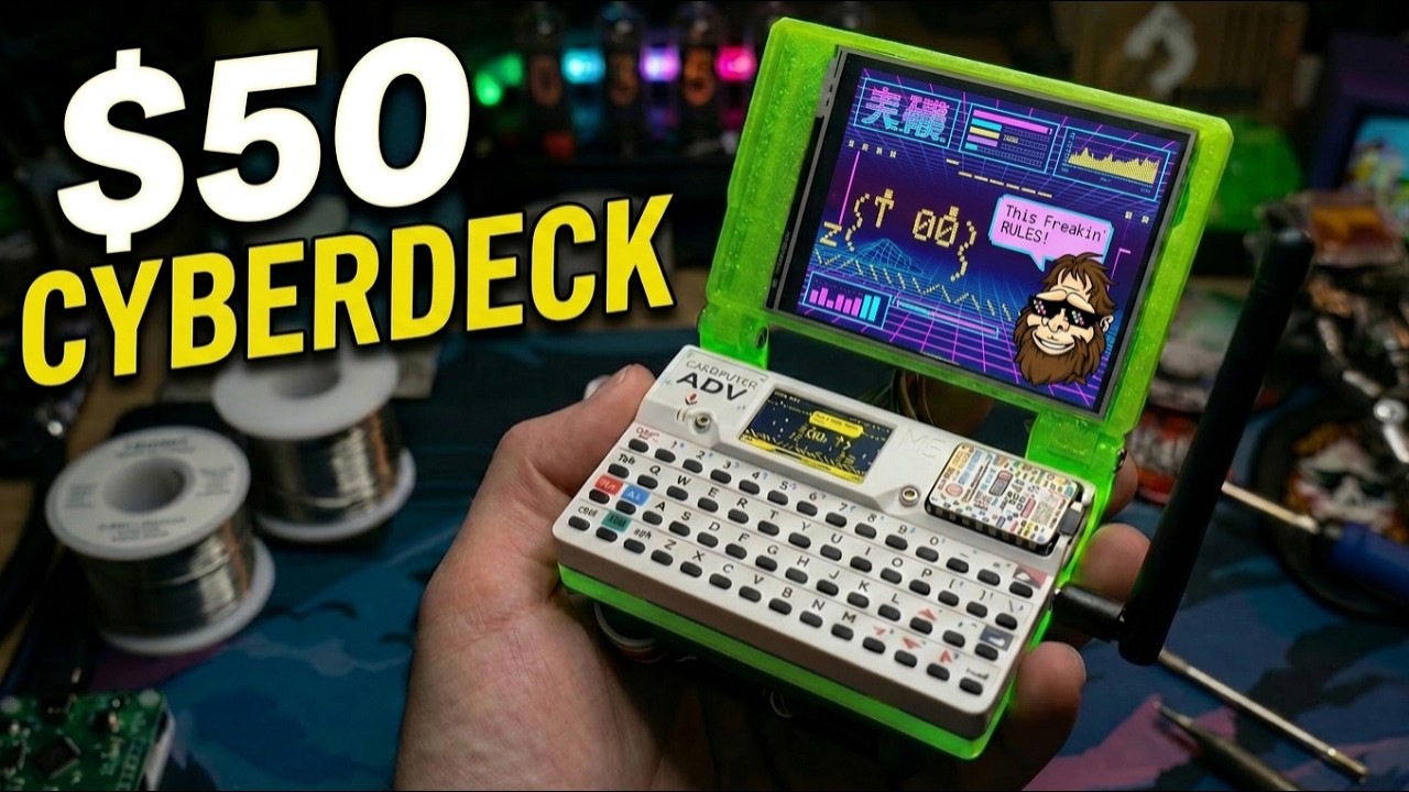 I Built a $50 Mini Cyberdeck (Cardputer ADV Mod)