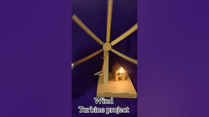DIY Cardboard Wind Turbine That Actually Works! ⚡️ Free Energy for a Small Light Bulb