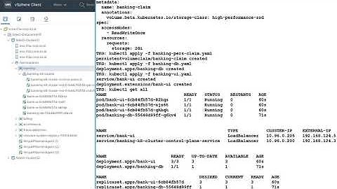 Démo de vSphere 7 with Kubernetes