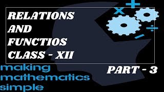 Relations and Functions part 3- Questions on relations