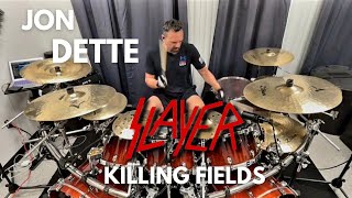 SLAYER - KILLING FIELDS. DRUM PLAYTHROUGH BY FORMER SLAYER DRUMMER, JON DETTE