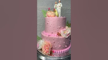 Thumbnail of Cake pengantin 2 tingkat #shorts #shortcake #shortvideo