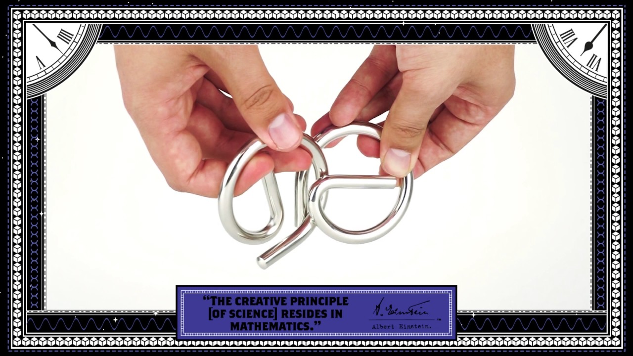 Einstein - E=mc2 Metal Puzzles - E Solution