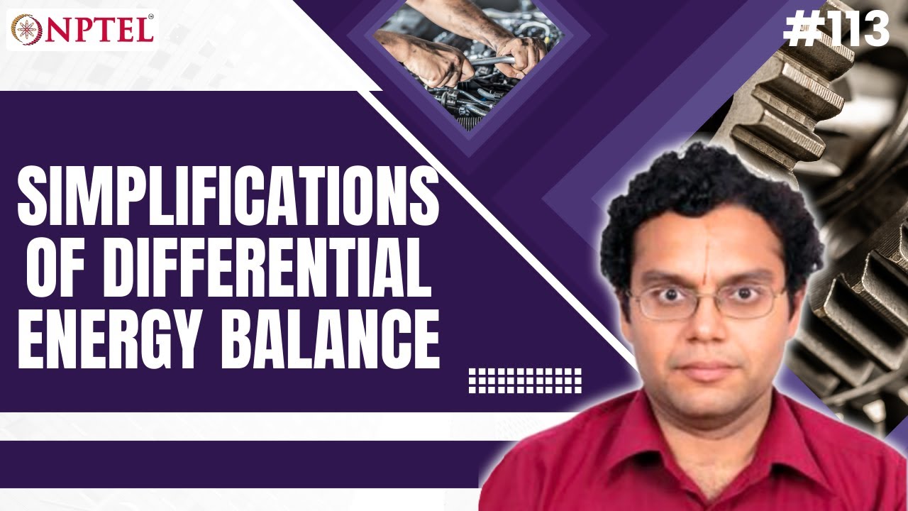 Simplifications of Differential Energy Balance YouTube