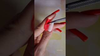 Satisfying gel polish removing on natural long nails  #satisfying #nails