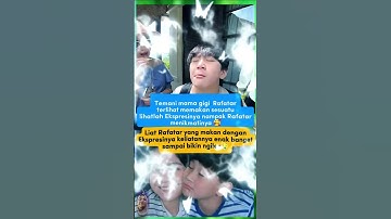 Lucunya Ekspresi Rafatar ketika makan jajanan bersama mama Gigi🥰 #shortvideo #artissiantar