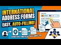 How to Create an International Address Form in WordPress | Auto Form Builder