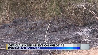 226 acre wildfire in Santa Rosa County, firefighters working to contain: Florida Forest Service