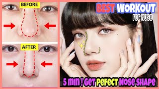 Best Workout For Nose | Get Perfect Nose Shape | Slim Down Your Nose | Nose Reshaping Exercises