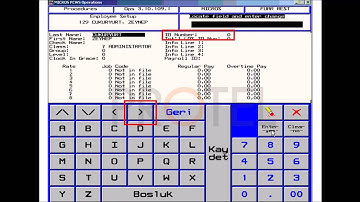 MICROS 9700 | 03.Konfigürasyon | 03.Kullanıcı Kart Tanımlama