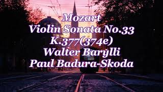 モーツァルト：ヴァイオリンソナタ第33番ヘ長調 K.377(374e) Mozart