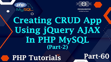 60 | Creating CRUD App Using jQuery AJAX In PHP MySQL | PHP CRUD | PHP Tutorial | Part-2 (Hindi/Urdu