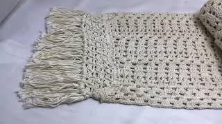 Famous Macrame Table Runner dining table, design 4 Wealth