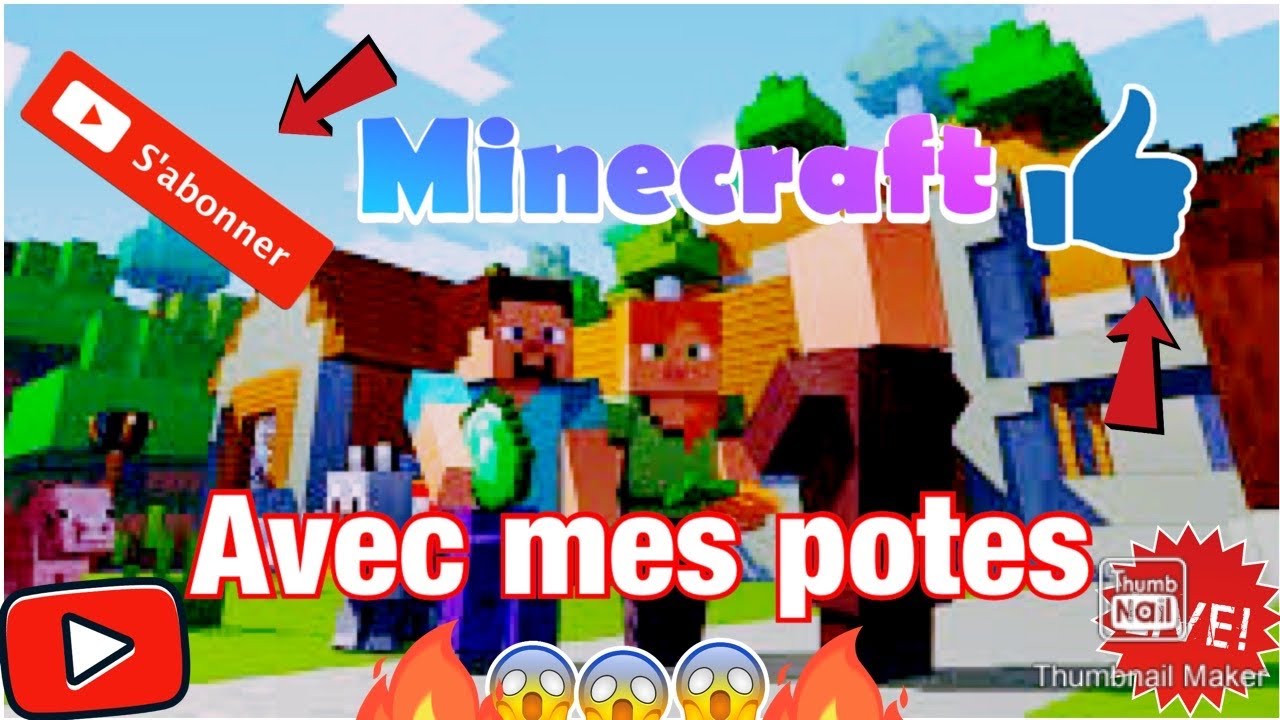 Minecraft avec mes potes - YouTube