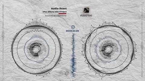 Audio React Music Visualizer - After Effects Template