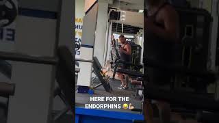 Here for the endorphins 😂💪🏼 Who can relate  😂 #funny #funnygymmemes #gymmemes #fitness