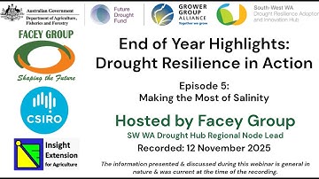 WEBINAR SERIES - End of Year Highlights: Drought Resilience in Action (Episode 5)