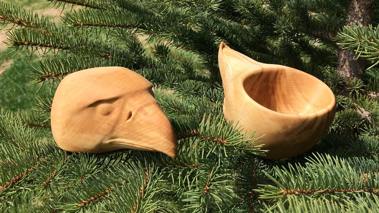Eagle Head Cup from Birch
