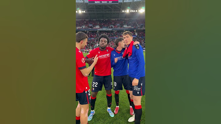 La celebración de Boyomo, Abel Bretones, Aimar y Herrando de la victoria de Osasuna ante el Atleti