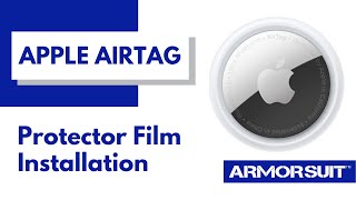 Apple Airtag Protector Film MilitaryShield Installation Instructions Video by ArmorSuit.