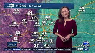 Sunny skies and milder Tuesday in Denver
