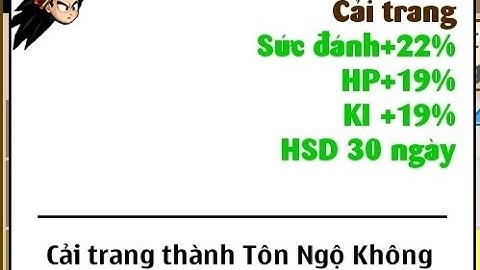 Ngọc Rồng Online - Đổi Cải Trang Tôn Ngộ Không