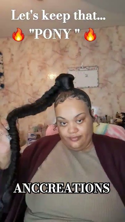  How To : Touch up your Braided Ponytail tutorial 🔥🔥#youtubeblack #short ...
