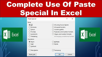 Complete Use of Paste Special option in Excel that every excel user must know