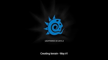 Lightwave 3D - Creating terrain - Way #1
