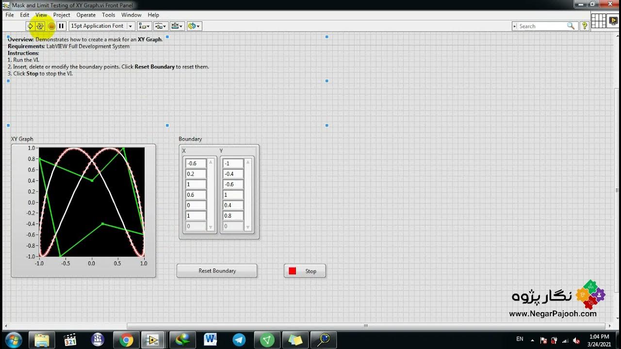 Make and Limit Testing of XY Graph - LabVIEW - YouTube