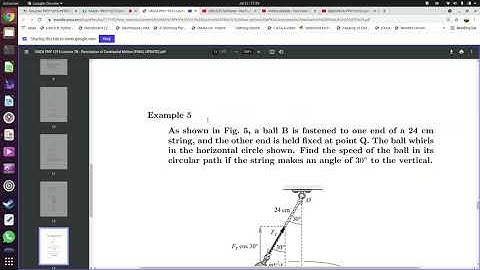 UNZA PHY 1015 Lecture 7B Part 2 Group I   Description of Centripetal Motion 22 July 2021