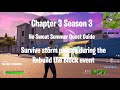 Fortnite Survive storm phases during the Rebuild the Block event - Rebuild the Block quest Guide