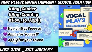 How to Apply in PLEDIS Vocal 2 Global Kpop Audition | Hindi Subtitles | @INDIanUNNie screenshot 5
