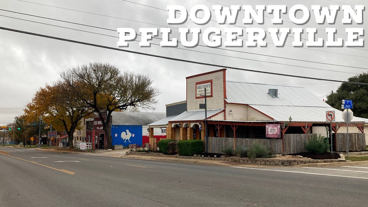 Historic Downtown Pflugerville || Walking Around Pflugerville, Texas