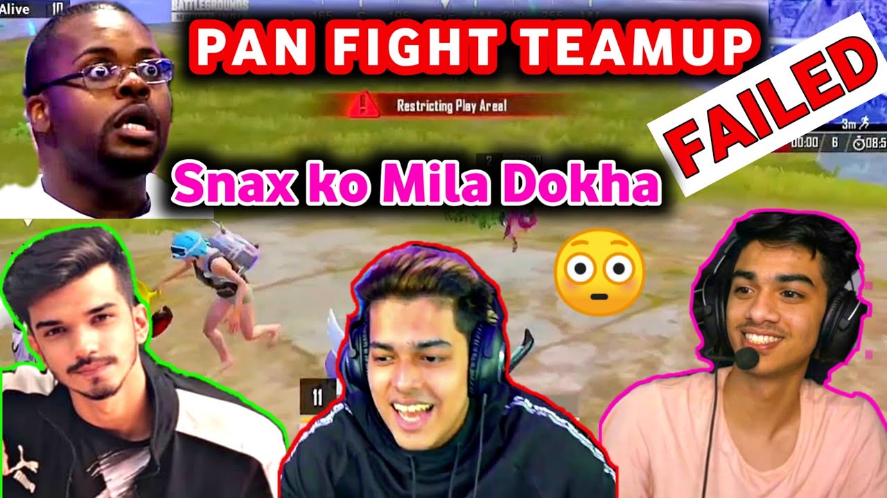Jonathan snax pan fight | jonathan Scam ind snax | BGMI supergirls vs ...