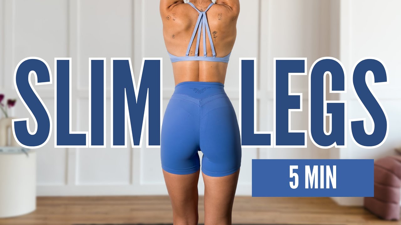 GET SLIM LEGS WORKOUT // 5 Minutes (booty band, at home leg workout