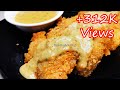 How to make crispy fried chicken ala king with creamy white sauce  super easy and yummy