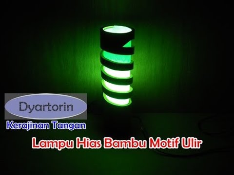  Cara Membuat Lampu Hias Dari Bambu  Motif Ulir YouTube