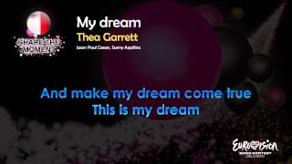 Thea Garrett - "My Dream" (Malta) - [Karaoke version]